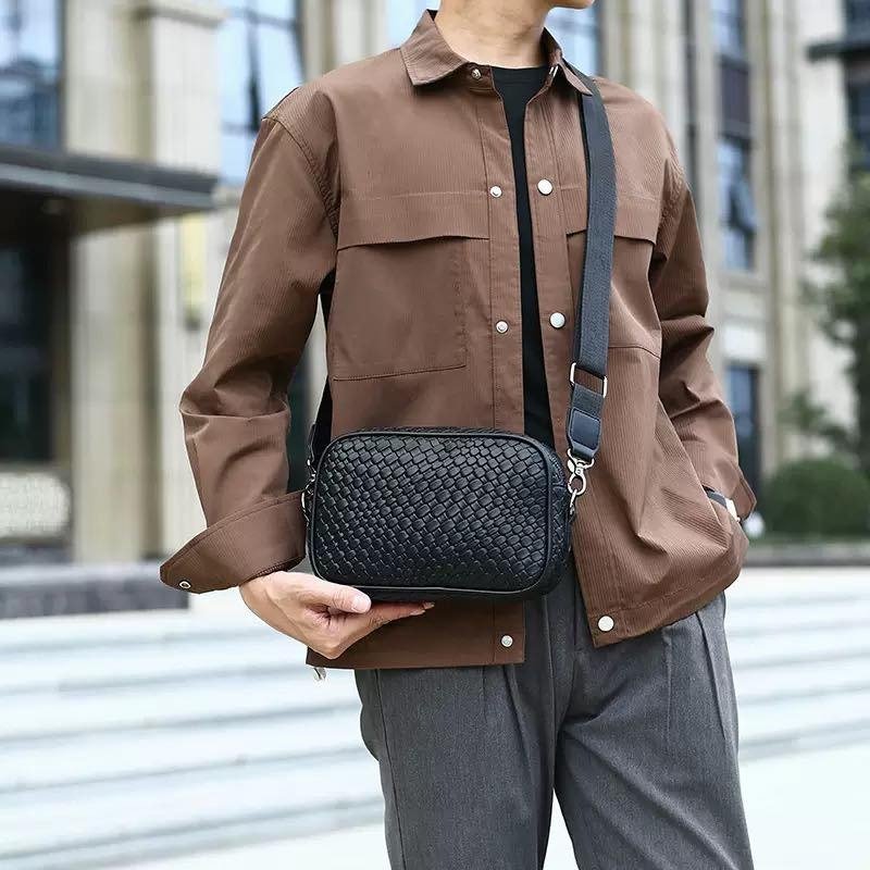 Camera Bag Tressé Noir